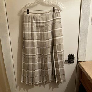 Seasons skirt, size 12, colour white/ pale khaki green?